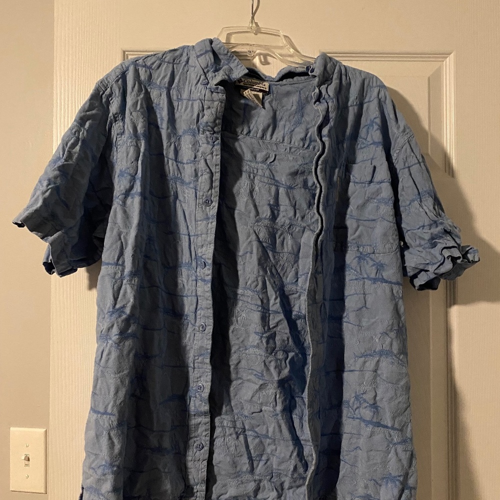 Mens Columbia Button Up